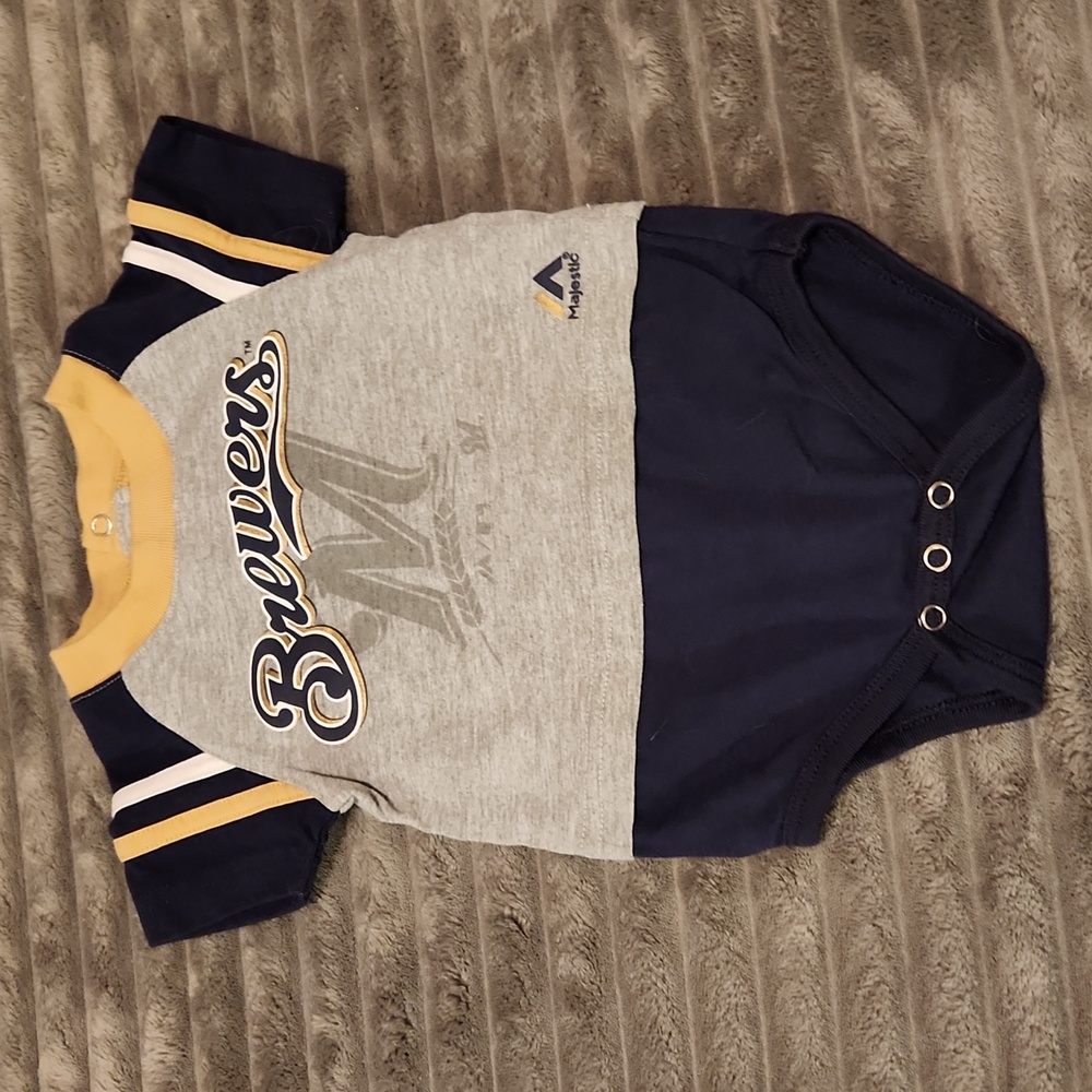 12 Month Milwaukee Brewers Onesie